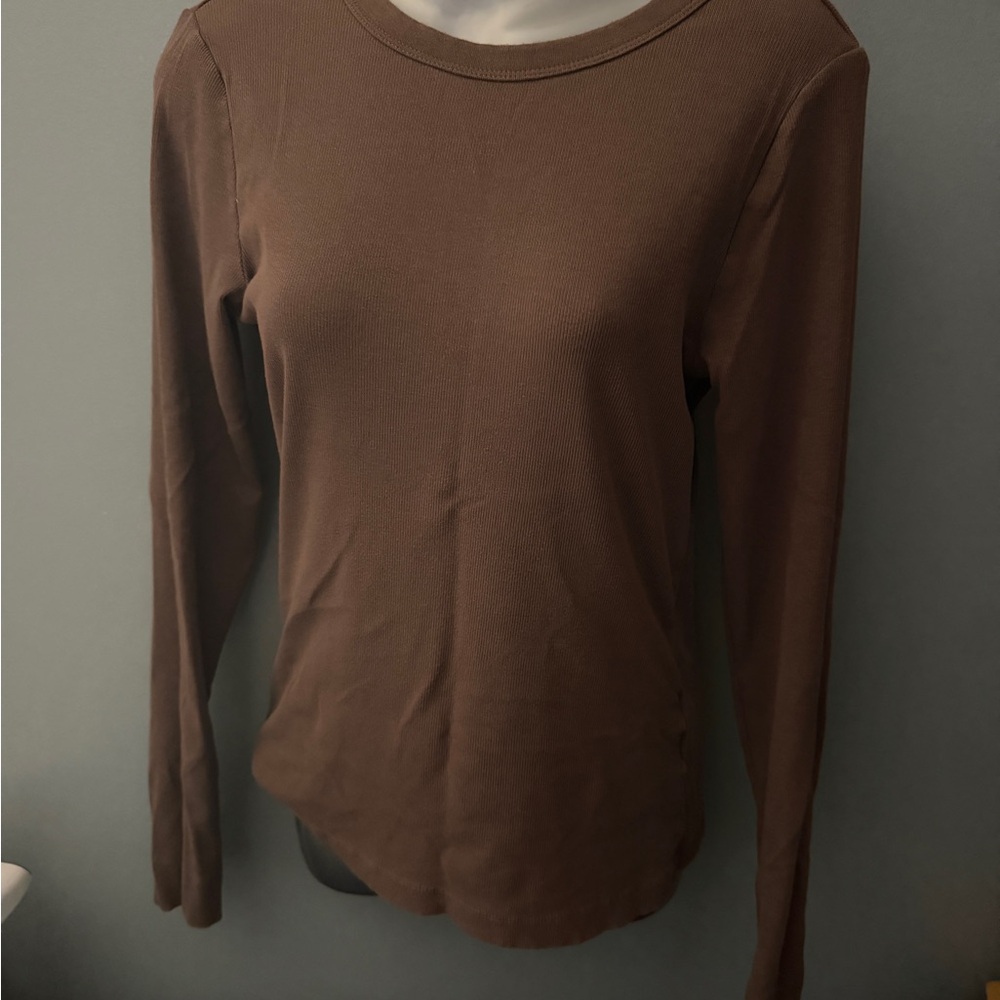 H&M Chocolate Long Sleeve Tee